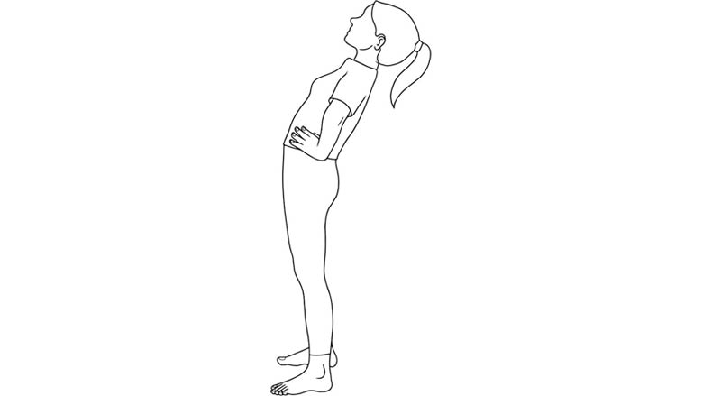 Standing back bend