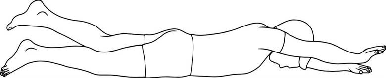 Prone opposite arm and leg lift