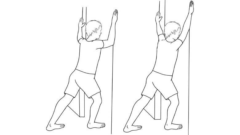 Upper chest stretch (pectorals)