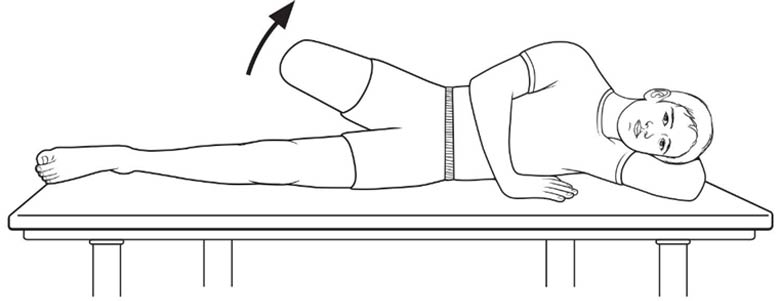 Strengthening: Above Knee Amputee Exercise Program - Side-lying hip abduction