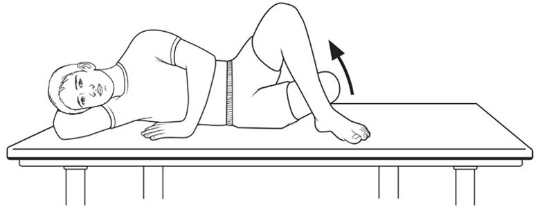 Strengthening: Above Knee Amputee Exercise Program - Side-lying hip adduction