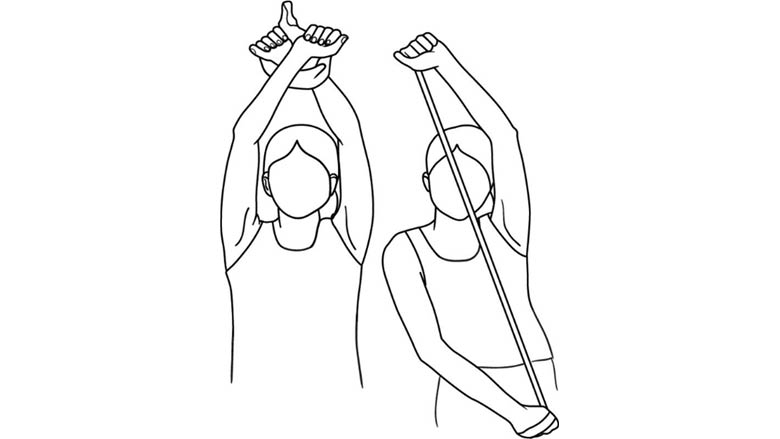 Shoulder cross stretch