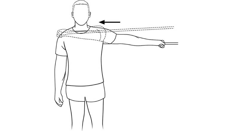 Raised shoulder adduction