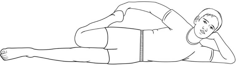 Front thigh stretch (quadriceps)