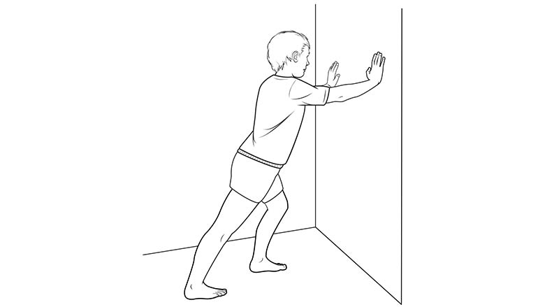 Calf stretch (gastroc)