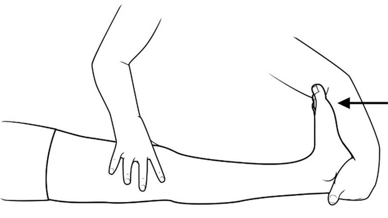 Calf stretch (ankle dorsiflexion)