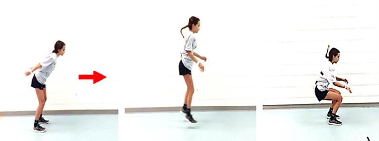 Forward jump for distance