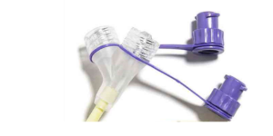 Close-up of a purple tube with a purple tube attached to it  AI-generated content may be incorrect.